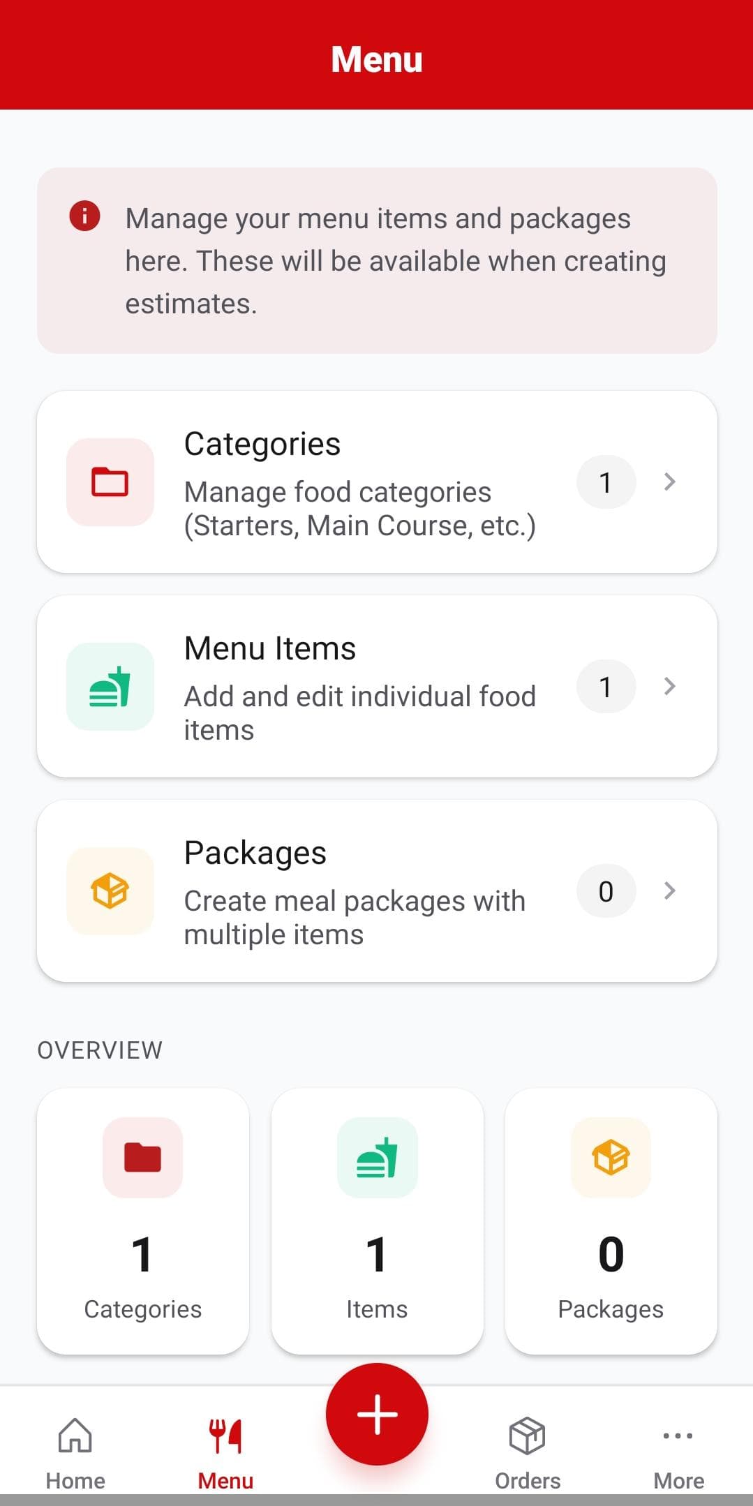 CBMS Menu Builder